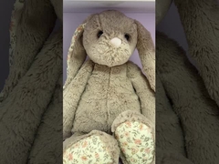 Wygodne pluszowe buty dziecięce 9 cm niemowlęce ciepłe białe buciki królika